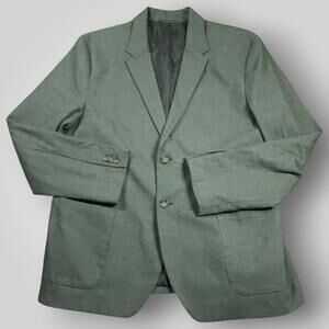 Old Navy Blazer Sport Coat Mens 46R Modern Slim Fit Patch Pocket Surgeons Cuff